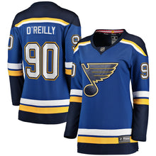 Load image into Gallery viewer, Women s St Louis Blues Ryan O Reilly Fanatics Branded Blue Home Breakaway Player Jersey 2018/19