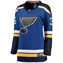 Load image into Gallery viewer, Women s St Louis Blues Ville Husso Fanatics Branded Blue Breakaway Player Jersey 2018/19