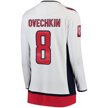 Load image into Gallery viewer, Women s Washington Capitals Alexander Ovechkin White 2018 Stanley Cup Champions Away Breakaway Player Jersey 2018/19 White