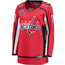 Load image into Gallery viewer, Women s Washington Capitals Braden Holtby Fanatics Branded Red 2018 Stanley Cup Champions Home Breakaway Player Jersey 2018/19 Red