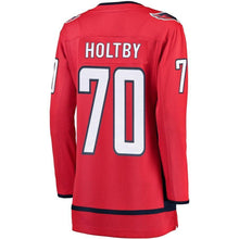 Load image into Gallery viewer, Women s Washington Capitals Braden Holtby Fanatics Branded Red 2018 Stanley Cup Champions Home Breakaway Player Jersey 2018/19 Red