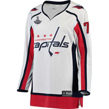 Load image into Gallery viewer, Women s Washington Capitals Braden Holtby White 2018 Stanley Cup Champions Away Breakaway Player Jersey 2018/19 White