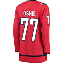 Load image into Gallery viewer, Women s Washington Capitals TJ Oshie Fanatics Branded Red 2018 Stanley Cup Champions Home Breakaway Player Jersey 2018/19 Red