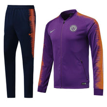 Load image into Gallery viewer, Manchester City Purple Tracksuit Training Jackets and Pants 2018/19