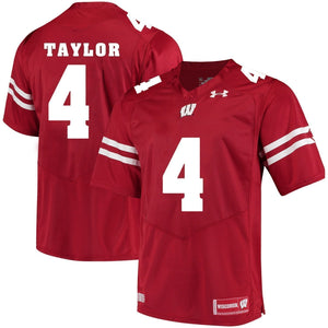 A.J. Taylor Wisconsin Badgers Football Jersey 2018/19 Red