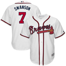 Load image into Gallery viewer, Dansby Swanson Atlanta Braves Baseball Player Jersey 2018/19