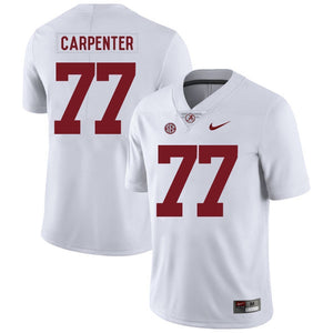 James Carpenter Alabama Crimson Tide Football Jersey 2018/19-White