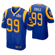 Load image into Gallery viewer, Aaron Donald Los Angeles Rams Super Bowl LIII Game Jersey 2018/19