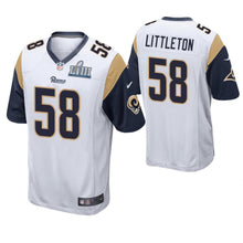 Load image into Gallery viewer, Cory Littleton Los Angeles Rams Super Bowl LIII Game Jersey 2018/19
