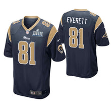 Load image into Gallery viewer, Gerald Everett Los Angeles Rams Super Bowl LIII Game Jersey 2018/19