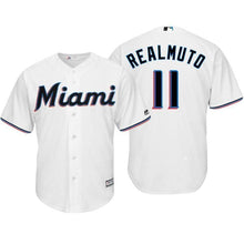 Load image into Gallery viewer, J.T. Realmuto Miami Marlins 2019 Baseball Player Jersey 2018/19