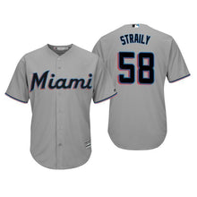 Load image into Gallery viewer, Dan Straily Miami Marlins 2019 Baseball Player Jersey 2018/19