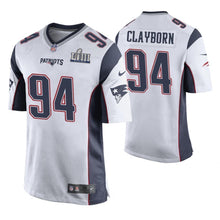 Load image into Gallery viewer, Adrian Clayborn New England Patriots Super Bowl LIII Game Jersey 2018/19