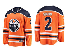 Load image into Gallery viewer, Andrej Sekera Edmonton Oilers Player Swingman Jersey 2018/19