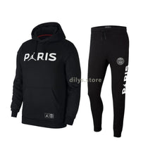 Load image into Gallery viewer, Paris Saint-Germain X Air Jordan Hoodie &amp; Jogger Pants Set - Black