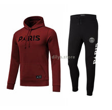Load image into Gallery viewer, Paris Saint-Germain X Air Jordan Hoodie &amp; Jogger Pants Set - Maroon