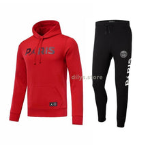 Load image into Gallery viewer, Paris Saint-Germain X Air Jordan Hoodie &amp; Jogger Pants Set - Red