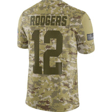 Load image into Gallery viewer, Aaron Rodgers Green Bay Packers Game Jersey 2018/19 Camo