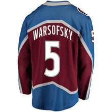 Load image into Gallery viewer, David Warsofsky Colorado Avalanche Player Swingman Jersey 2018/19