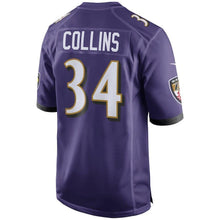 Load image into Gallery viewer, Alex Collins Baltimore Ravens Game Jersey 2018/19