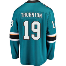 Load image into Gallery viewer, Joe Thornton San Jose Sharks Player Swingman Jersey 2018/19