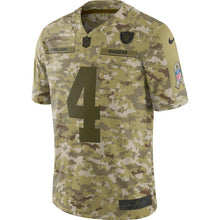 Load image into Gallery viewer, Derek Carr Oakland Raiders Game Jersey 2018/19 Camo