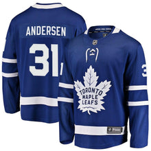 Load image into Gallery viewer, Frederik Andersen Toronto Maple Leafs Player Swingman Jersey 2018/19