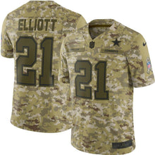 Load image into Gallery viewer, Ezekiel Elliott Dallas Cowboys Game Jersey 2018/19 Camo
