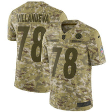 Load image into Gallery viewer, Alejandro Villanueva Pittsburgh Steelers Game Jersey 2018/19 Camo