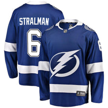 Load image into Gallery viewer, Anton Stralman Tampa Bay Lightnings Player Swingman Jersey 2018/19