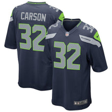 Load image into Gallery viewer, Chris Carson Seattle Seahawks Game Jersey 2018/19