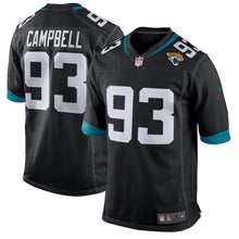 Load image into Gallery viewer, Calais Campbell Jacksonville Jaguars Game Jersey 2018/19