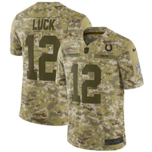 Load image into Gallery viewer, Andrew Luck Indianapolis Colts Game Jersey 2018/19 Camo