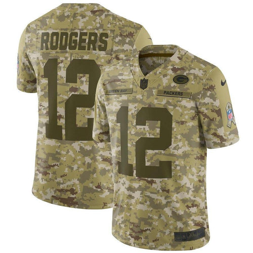 Aaron Rodgers Green Bay Packers Game Jersey 2018/19 Camo