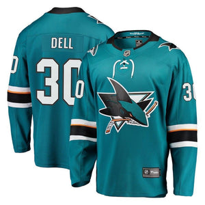 Aaron Dell San Jose Sharks Player Swingman Jersey 2018/19