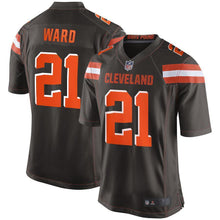 Load image into Gallery viewer, Denzel Ward Cleveland Browns 2018 NFL Draft First Round Pick #2 Game Jersey 2018/19