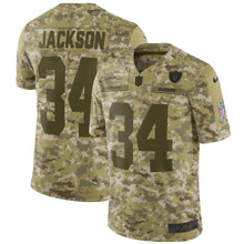Load image into Gallery viewer, Bo Jackson Oakland Raiders Game Jersey 2018/19 Camo