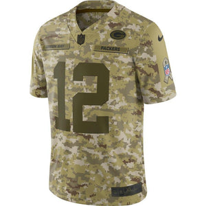 Aaron Rodgers Green Bay Packers Game Jersey 2018/19 Camo