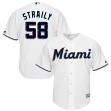 Load image into Gallery viewer, Dan Straily Miami Marlins 2019 Baseball Player Jersey 2018/19