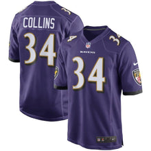 Load image into Gallery viewer, Alex Collins Baltimore Ravens Game Jersey 2018/19