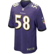 Load image into Gallery viewer, Elvis Dumervil Baltimore Ravens Game Jersey 2018/19