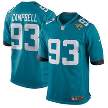 Load image into Gallery viewer, Calais Campbell Jacksonville Jaguars Game Jersey 2018/19