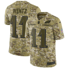 Load image into Gallery viewer, Carson Wentz Philadelphia Eagles Game Jersey 2018/19 Camo