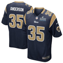 Load image into Gallery viewer, C.J. Anderson Los Angeles Rams Super Bowl LIII Game Jersey 2018/19