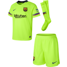 Load image into Gallery viewer, Barcelona Away Kids Football Kit 2018/19