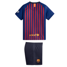Load image into Gallery viewer, Barcelona Home Kids Football Kit 2018/19