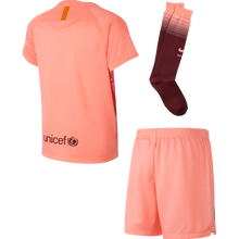 Load image into Gallery viewer, Barcelona Third Kids Football Kit 2018/19